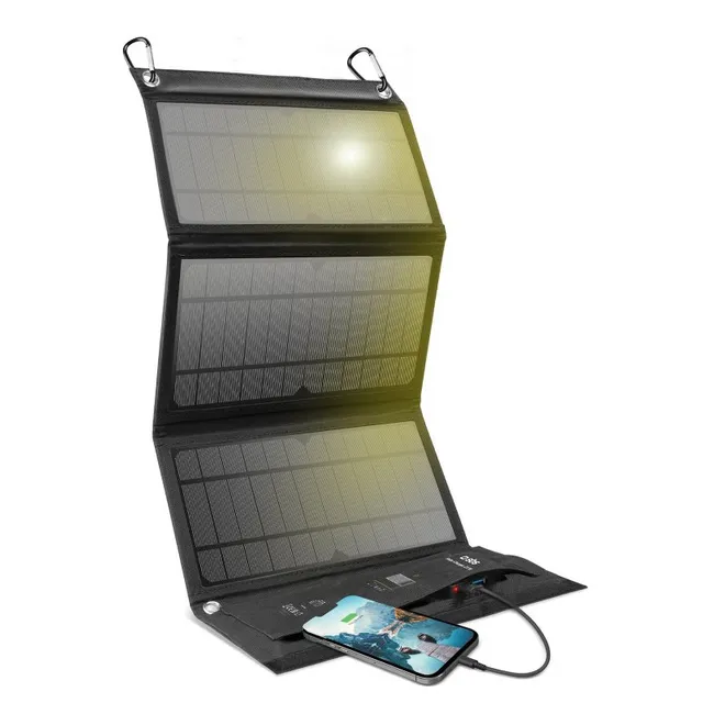 bärbar Solcellsladdare 2XUSB 21w
