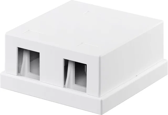 Keystone tom kåpa, 2-port med enkel snap-in-montering