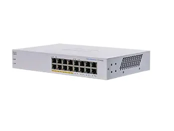 Business 110 Series 110-16PP - Switch - ohanterad - 8 x 10/100/1000 (PoE) + 8 x 10/100/1000 - rackmonterbar, skrivbordsmodell, väggmonterbar - P