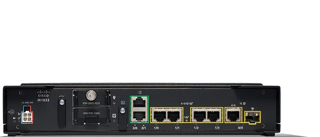 Catalyst Rugged Series IR1833 - Router 4-ports-switch - 1GbE - WAN-portar: 2 - DIN-skenmonterbar, väggmonterbar