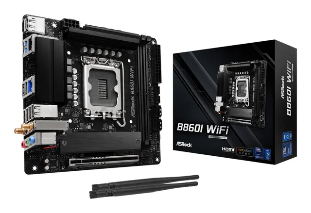 B860I WiFi Moderkort - Intel B860 - Intel LGA1851 - DDR5 RAM - Mini-ITX