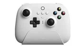Ultimate Bluetooth Controller med Laddningsdocka - Vit - Wireless - Nintendo Switch