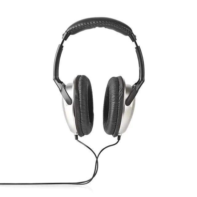 Over-Ear Wired hörlurar | 3.5 mm | Kabellängd: 2.70 m | Volymkontroll | Silver / Svart