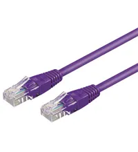 CAT 6 patchkabel, U/UTP, violett kopparklädd aluminiumtråd (CCA), 20 m