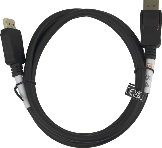 Displayport 2.1, 8K, DP54, 2m, Svart