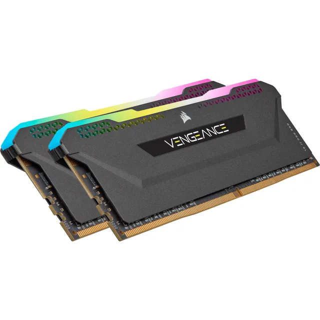 32GB (2x16GB) DDR4 3200MHz CL16 Vengeance RGB PRO SL Svart