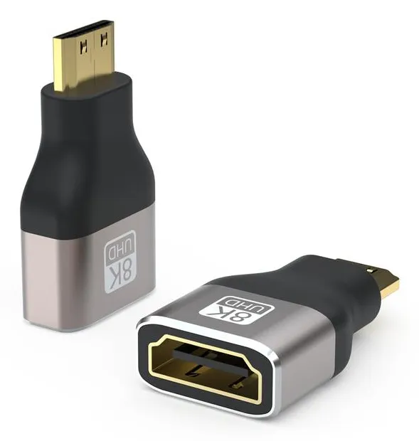 HDMI 8K Adapter HDMI hona till Mini HDMI hane