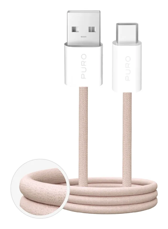 Fabrik 10W braided USB-A - USB-C 1.5m - beige