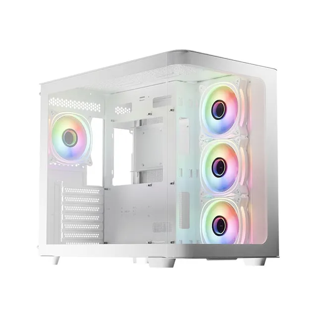 Gaming 8001W Pro-Storm Light - Chassi - Tower - Vit