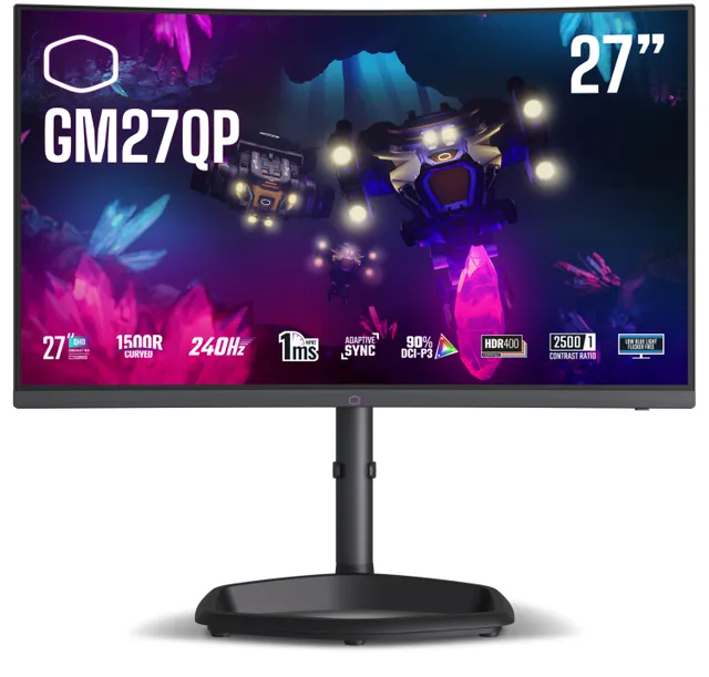 27" Cooler Master GM27QP - GM Series - LED monitor - curved - QHD - 27" - HDR