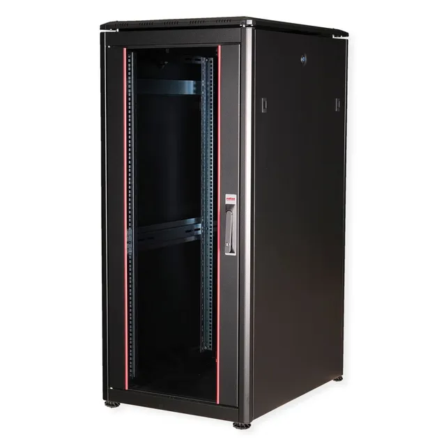 Pro - rack - with glass door 600 x 800 mm (WxD) - 26U