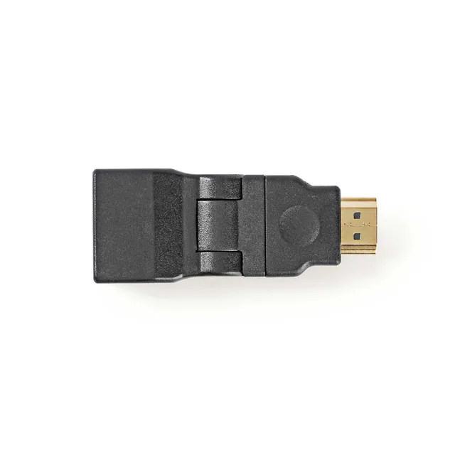 HDMI™ Adapter | HDMI™ Kontakt | HDMI™ Utgång | Guldplaterad | Vridning | ABS | Svart | 1 st. | Kuvert