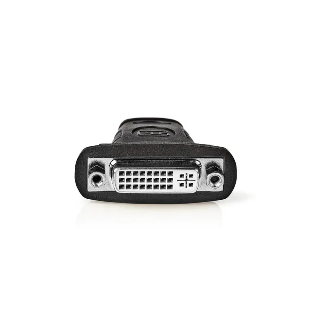 HDMI™ Adapter | HDMI™ Kontakt | DVI-D 24+1-Pin Hona | Guldplaterad | Rak | ABS | Svart | 1 st. | Låda