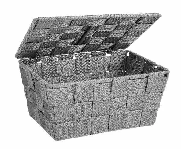 22793100, Förvaringskorg, Grå, Rektangulär, Polyuretan (PU), Polyvinylklorid (PVC), Monokromatiskt, inomhus