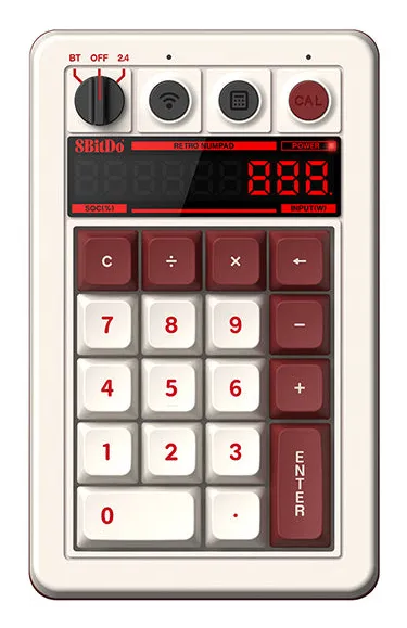 Retro 18 Mechanical Numpad - Trådlös Numpad - Fami Edition