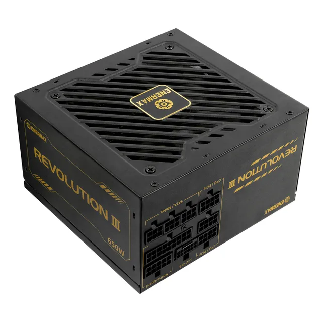 REVOLUTION III Strömförsörjning - 650 Watt - 120 mm - ATX 3.1 - 80 Plus Gold certificate