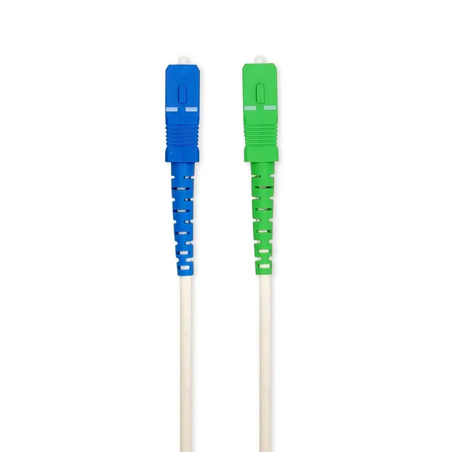 Patchkabel av glasfiber | SMF (Single Mode Phase) | SC/APC | SC/UPC | 100 Gbps | 2.00 m | Vit | Låda