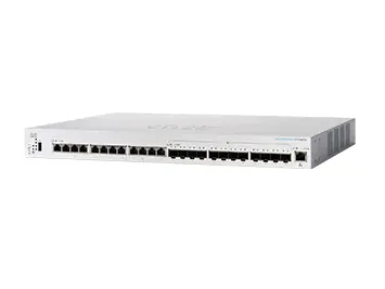 Business 350 Series CBS350-24XTS - Switch - L3 - Administrerad - 12 x 10GBase-T + 12 x 10 Gigabit SFP+ - rackmonterbar - återanvänd