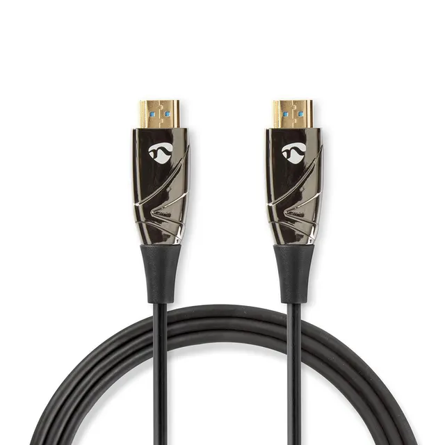 Aktiva optiska High Speed HDMI kabel med Ethernet | HDMI™ Kontakt | HDMI™ Kontakt | 4K@60Hz | 18 Gbps | 20.0 m | Rund | PVC | Svart | Presentbox