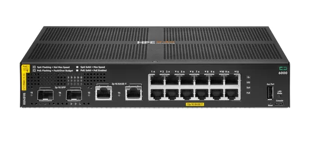 Aruba Networking CX 6000 12p 10M/100M/1G Class