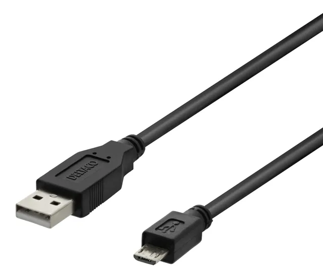 USB 2.0 kabel till Micro-USB kabel, 1m (MICRO-101)