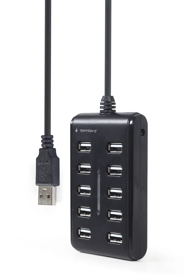 UHB-U2P10P-01 - hub - 10 ports USB Hub - 10 porte - Svart