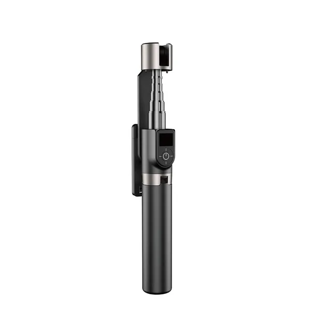 Selfie stick / teleskopstång med tripod - Svart