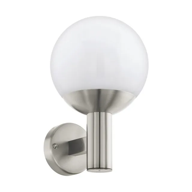 NISIA-Z outdoor wall lamp stainless steel/white
