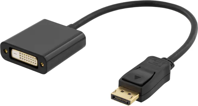 DisplayPort till DVI-D singlelink adapter, 0,17m, ha - ho, sva