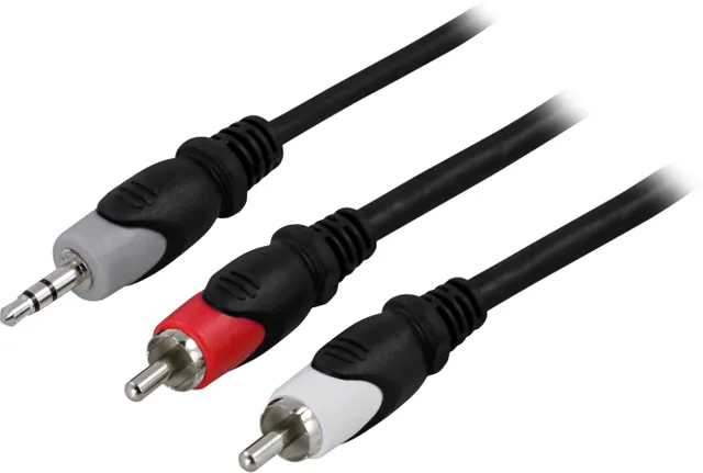 Audiokabel 3,5mm ha - 2xRCA ha 5m