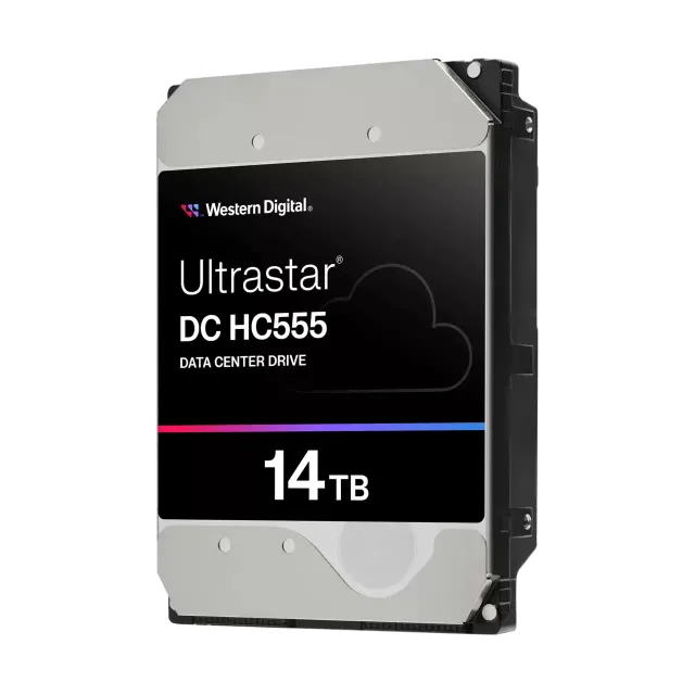 WD Ultrastar DC HC555 - Hårddisk - datacenter - 14 TB - inbyggd - 3.5" - SATA 6Gb/s - 7200 rpm - buffert: 512 MB