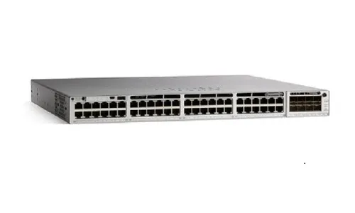 Catalyst 9300L - Network Essentials - switch - L3 - Administrerad - 48 x 10/100/1000 (UPOE) + 4 x 10 Gigabit SFP+ (upplänk) - rackmonterbar - UP
