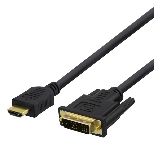 HDMI – DVI-D Single Link -kaapeli, 2 m, musta