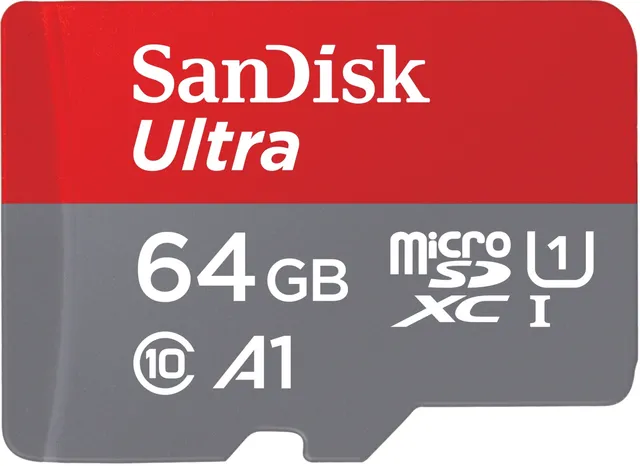 Ultra - Flash-minneskort (microSDXC till SD-adapter inkluderad) - 64 GB - A1 / UHS-I U1 / Class10 - mikroSDXC UHS-I