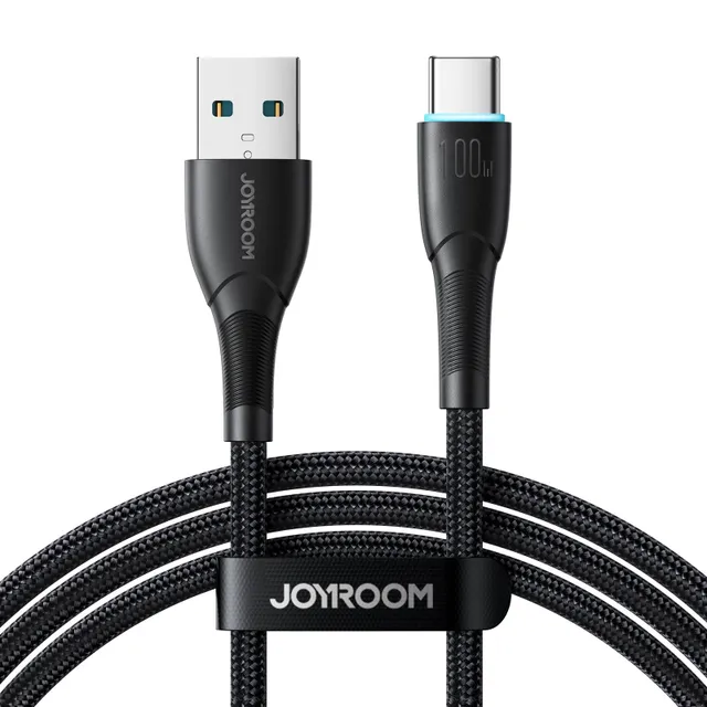 Starry series SA32-AC6 100W USB-A / USB-C cable 1m - black