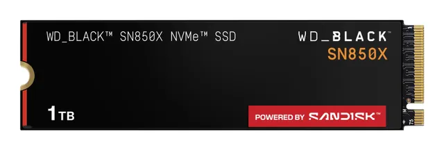 1 TB WD Black SN850X NVMe PCIe 4.0 SSD, M.2