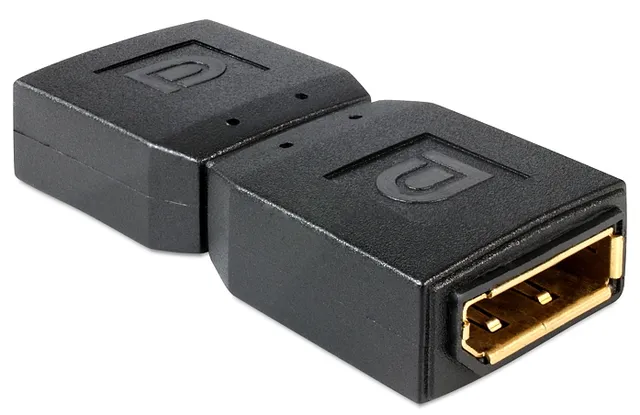 Adapter, DisplayPort hona till hona, svart (65374)