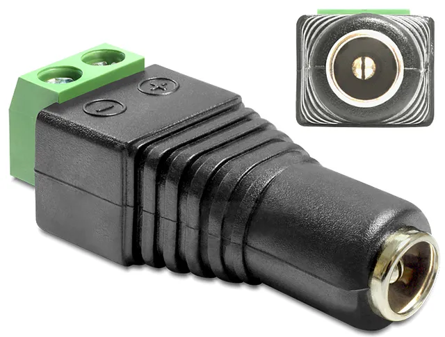 Adapter DC 2.1 x 5.5 mm female > Terminal B