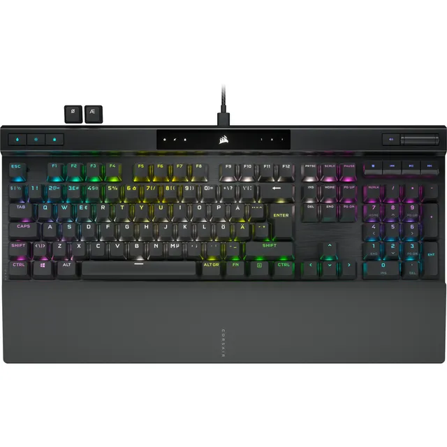 Gaming K70 PRO RGB, Corsair OPX Silver - Svart