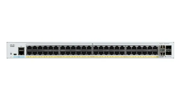 Catalyst 1000-48P-4X-L - Switch - Administrerad - 24 x 10/100/1000 (PoE+) + 24 x 10/100/1000 + 4 x 10 Gigabit SFP+ (upplänk) - rackmonterbar - P