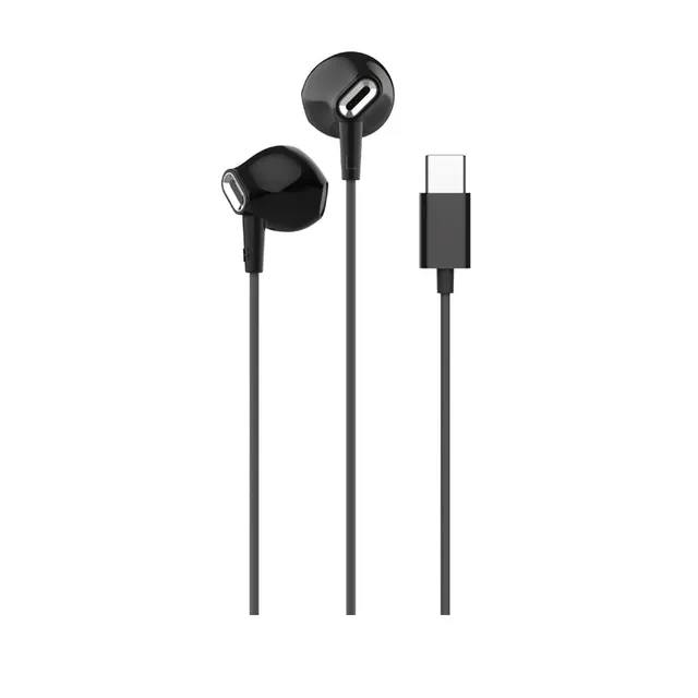 PUIPHF34USBCBLK, Sladdansluten, Samtal/musik, 20g, Headset, Svart