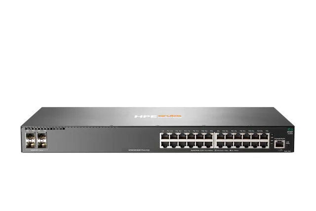 HPE Aruba 2930F 24G 4SFP - Switch - L3 - Administrerad - 24 x 10/100/1000 + 4 x gigabit SFP (upplänk) - rackmonterbar