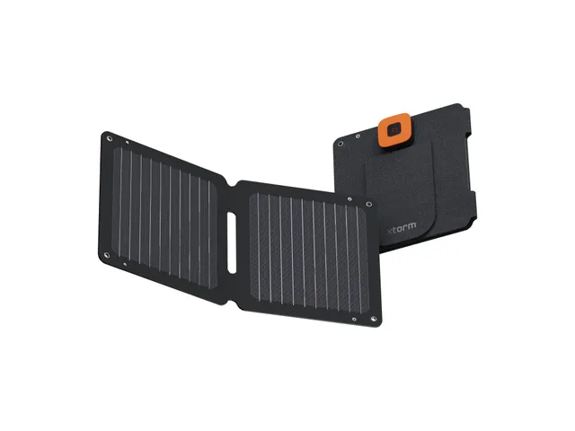 Kraftfull 14W Solcellspanel IPX4 USB-C/A utgångar