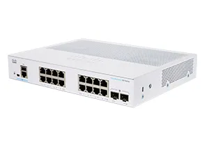 Business 350 Series CBS350-16T-2G - Switch - L3 - Administrerad - 16 x 10/100/1000 + 2 x Gigabit SFP - rackmonterbar - återanvänd