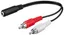 2x RCA hane till 3,5 mm hona 0,2 m