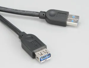 Förlängningskabel Akasa, USB 3.0 Typ A ha till Typ A ho, 1,5 meter, svart