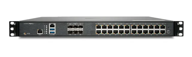 SonicWall NSa 4700 - Advanced Edition - säkerhetsfunktion - med 1 års TotalSecure - 10GbE, 5GbE, 2.5GbE - 1U - kan monteras i rack