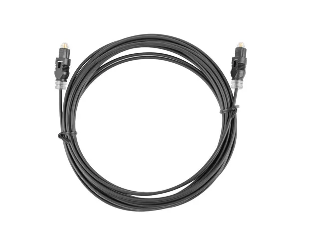 Optisk Kabel 2 Meter (Toslink till Toslink) Svart