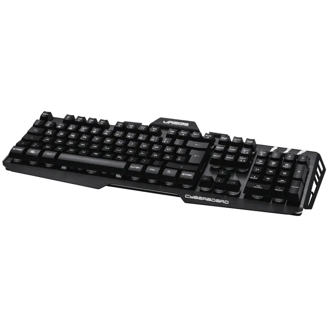 uRage Cyberboard Metal Gaming - Tangentbord - Tysk - Svart