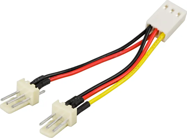 Adapterkabel för 3-pins fläktar, Y-kabel 2-1